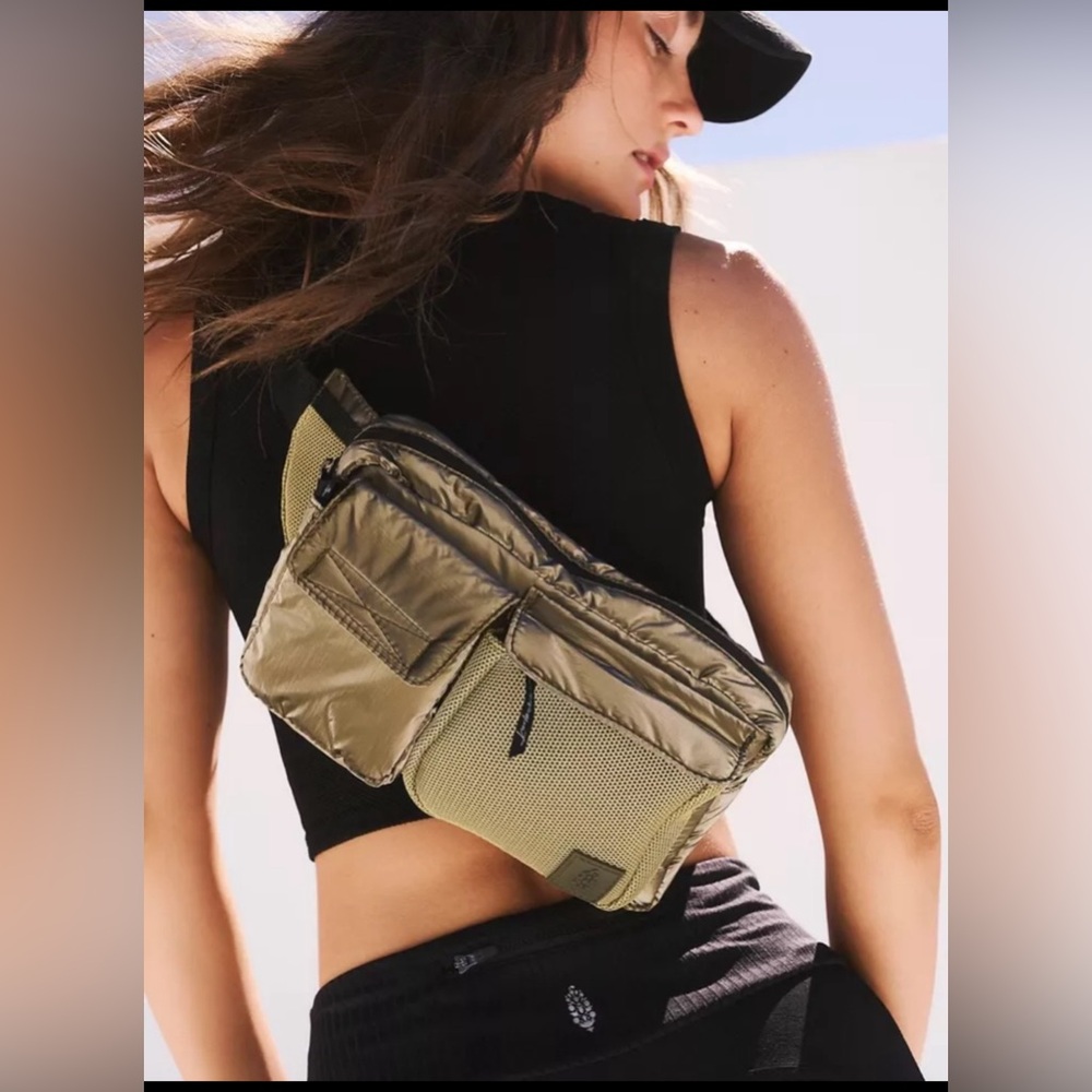 NWOT Free People Courtside Cargo Sling Oversized Sporty Belt Bag